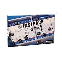 Fastrack NHL The Fast Action Dexterity Puck Sliding Hockey Game - Sporty Dexterity Wooden Ice Hockey 2 Player Game