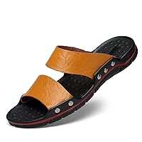 flip flop,Casual Men Sandals Shoes Slippers Summer Flip Flops Beach Leather Sandalias