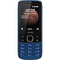 Nokia 225 (2020) 4G Dual SIM Mobile Phone in Blue Premium Design (2.4 Inch QVGA Display, 4G Technology, Bluetooth 5.0, MP3 Player, FM Radio, 128 MB Memory (up to 32 GB via microSD), VGA Camera)