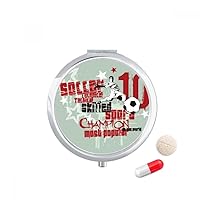Graffiti Street Boy Soccer Skilled Best One Pill Case Pocket Medicine Storage Box Container Dispenser
