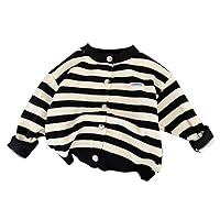 9 Month Baby Girl Hot Sweater Spring Winter Long Sleeve Striped Thick Knit Sweater Sweater with Hoodie for Teen