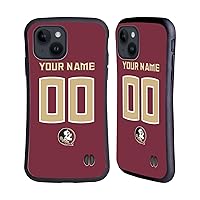 Head Case Designs Officially Licensed Custom Customized Personalized Florida State University FSU Football 1 Hybrid Case Compatible with Apple iPhone 15