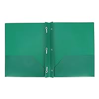 Plastic Folder with Prongs 2 Pocket - up&up (Green)