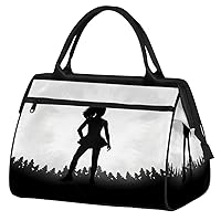 Travel Duffel Bag, Sports Tote Gym Bag, Cheerleading Girl Overnight Weekender Bags Carry on Bag for Women Men, Airlines Approved Personal Item Travel Bag for Labor and Delivery,B50