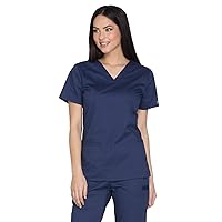 Scrubs for Women Workwear Core Stretch V-Neck Top, Soft Brushed Twill WW630