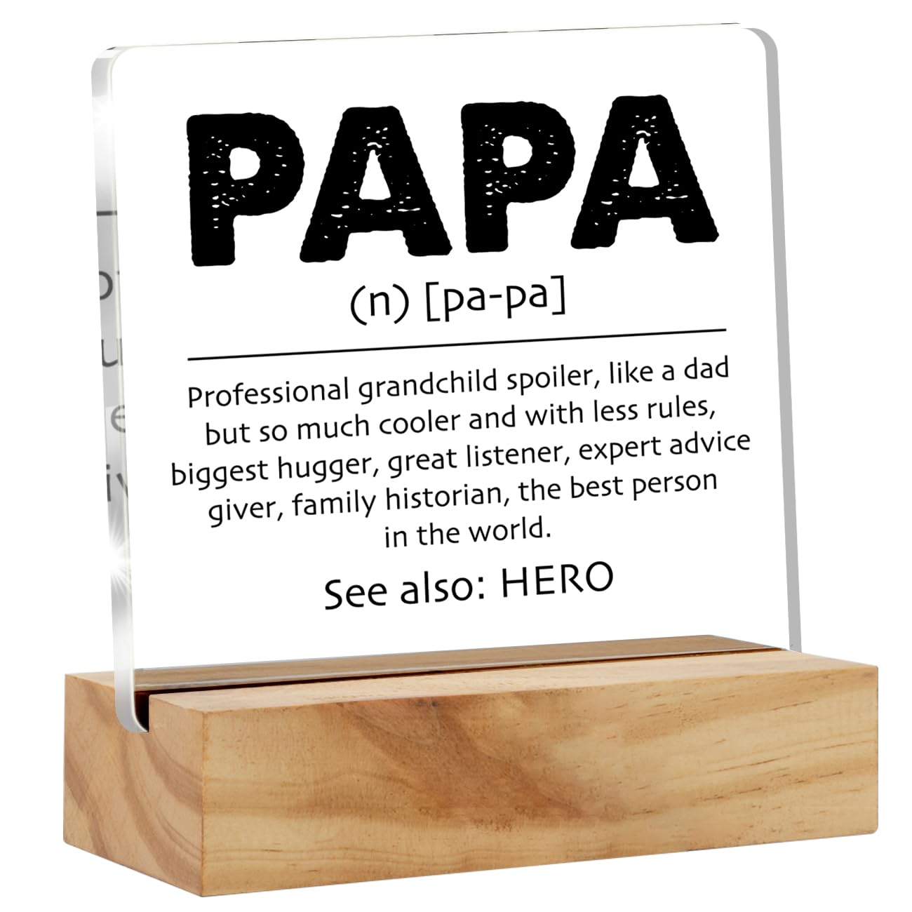 Mua Gifts for Papa Grandpa Grandfather, Papa Definition Desk Decor ...