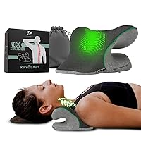 Neck Stretcher for Pain Relief, Cervical Traction Device, Neck Hump Corrector, Neck and Shoulder Relaxer, Chiropractic Pillow, Neck Curve Corrector for Best Stretch TMJ Headache, Spine Alignment