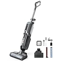 ECVP01 Cordless Wet Dry Vacuum Cleaners & Mop, Smart Hardwood Floor Cleaner with Self-Cleaning, Vacuum & Mop & Wash 3 in 1, Lightweight Mop Vacuum Cleaner for Area Rugs, Gray