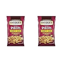 Pretzel Pieces, Honey Mustard and Onion, Party Size 18 Oz (Pack of 2)