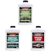 Roebic K-570-Q 32-Ounce Leach And Drain Field Opener Concentrate & K-57-Q Septic System Cleaner, 32 Ounces & K-97 Main Line Cleaner, Exclusive Bacteria Digests Paper, Fats, 32 Ounces