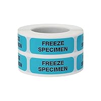 Freeze Specimen Medical Healthcare Labels, 0.5 x 1.5