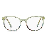 Oprah's Favorite Women's That's a Wrap Round Blue Light Blocking Reading Glasses - Champagne +3.00