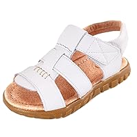 WUIWUIYU Boys Girls Outdoor Casual Open Toe Sport Sandals Beach Water Swimming Athletic Leather Summer Shoes
