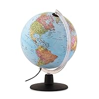 Waypoint Geographic Astronomer 2-in-1 Globe with Augmented Reality, 10” Illuminated World Globe, Smart Interactive Globe with Stand