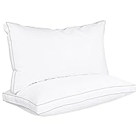 Utopia Bedding Bed Pillows for Sleeping King Size (White), Set of 2, Cooling Hotel Quality, Gusseted Pillow for Back, Stomach or Side Sleepers