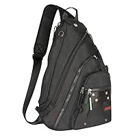 Sling Backpack, Sling Bag Laptop, Crossbody Bag Men, Shoulder Bags Black