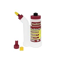 Milescraft 5222 Glue Mate 150-5oz. (150ml) Precision Wood Glue Bottle - Anti-Drip - Dowel and Biscuit Tips Included - Easy Flow Multi-Chamber Design - Ideal for Woodworking