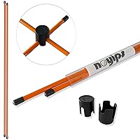 noyips Golf Alignment Stick 100cm Tour Stick Address Swing Practice Fiberglass (Orange) hibikurasu GOLF