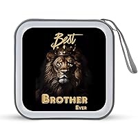 Best Brothers Ever Cute CD Case Portable DVD Disc Wallet Holder Storage Bag Organizer for Car Home Travel