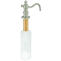 Westbrass Victorian Style Kitchen Sink Soap/Lotion Dispenser, Satin Nickel, D2176-07