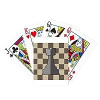 Checkerboard Rook White Word Chess Poker Playing Magic Card Fun Board Game