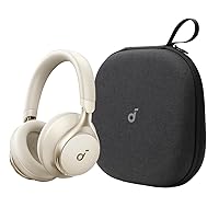 Soundcore by Anker Space One Active Noise Cancelling Headphones, with Headphones Case, 2X Stronger Voice Reduction, 40H ANC Playtime, App Control, LDAC Hi-Res Wireless Audio