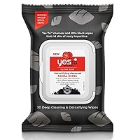 Face Wipes for Women and Men, Charcoal Facial Cleansing Wipes for use as a Make Up Remover, Cleaning, Soothing, Tomatoes (Pack of 1)