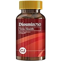DIOSMIN 750mg Circulation and Vein Support ( 60 Capsules Bottle ) Pure Diosmin not Mixes. Helps Promote Lymphatic Drainage, Supports Veins, Capillaries and Circulation