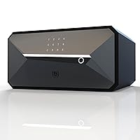 Y-Series Fingerprint Smart Safe Box Security Box with Key,1.45 Cubic,Safety Box for Home,Pistol Safe