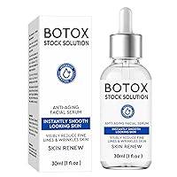 Botox Face Serum, Botox in A Bottle, Botox Stock Solution Facial Serum, Instant Face Lift Cream, Vitamin E Serum, Wrinkle Remover for Face, Lighten Fine lines, Plump Skin