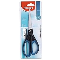 Maped Essentials Soft Handle Scissors, Adult, 8.25 Inch, Right & Left Handed (468310)