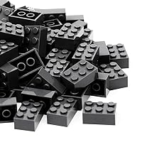 Classic Building Bricks, 160 Piece 2x3 Building Blocks STEM Creative Building Toys, 100% Compatible with All Major Brands, Building Bricks Play Set for Kids Teens, Dark Gray