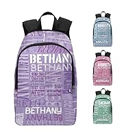 Custom Backpack with Name Text Personalized Backpack with Photo Custom Backpack Gift for Casual Travel Picnic