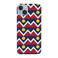 Designed for iPhone 14 Case, Colorado-Denver-Flag-Hipster Phone Case 6.1 Inch 2022 Ip14 Plus-6.7in White