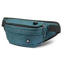 WATERFLY Fanny Pack for Men Women Water Resistant Large Hiking Waist Bag Pack Carrying All Phones for Running Walking Traveling