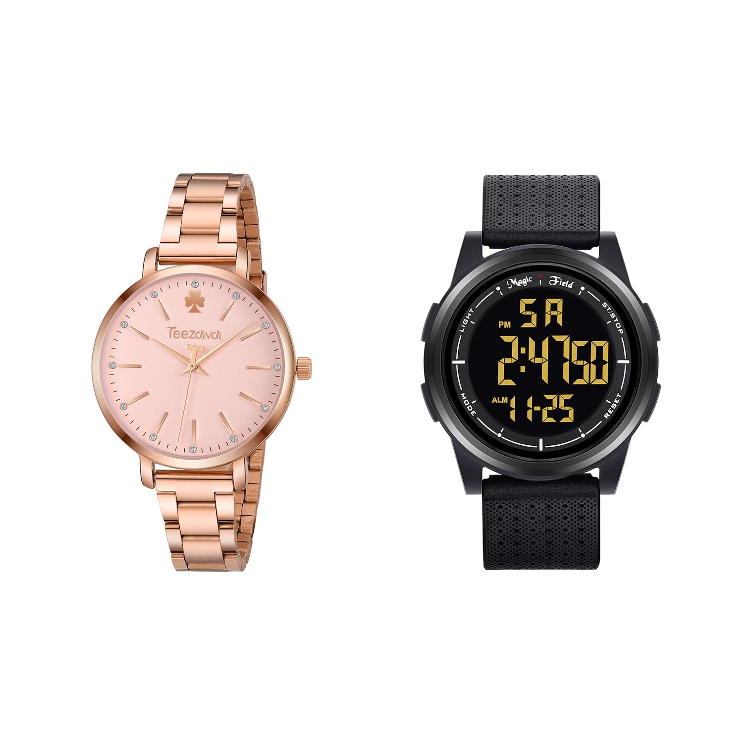 ManChDa Rose Gold Watches for Women Digital Watch for Men