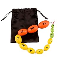 Medarchitect Wooden Prader Orchidometer, Prader Balls, Endocrine Rosary for Measuring Testis Scale in Clinic/Hospital for Endocrinologist and Pediatrician