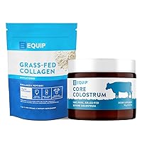 Equip Foods Collagen Powder Unflavored & Core Colostrum Powder