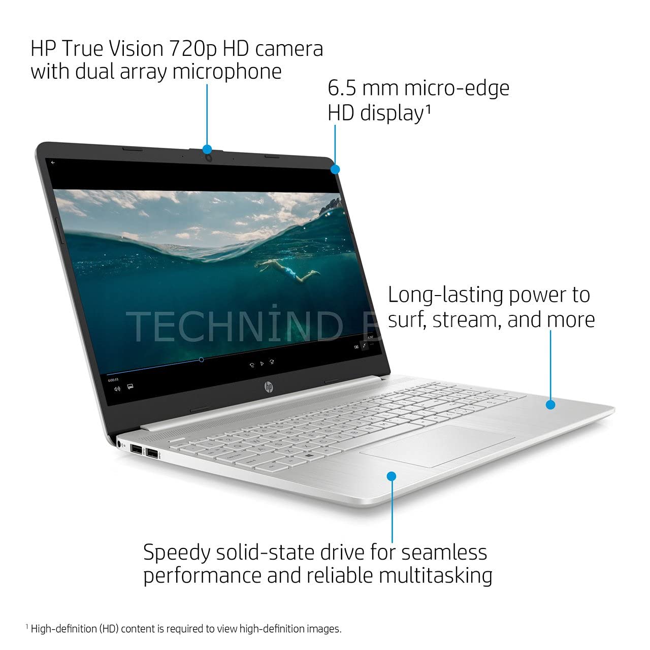 HP 2021 Newest 15.6” HD Screen Laptop, 10th Generation Intel Core i3-1005G1 Dual-Core Processor, 8 GB DDR4 RAM, 256 GB PCIe NVMe M.2 SSD, Intel UHD Graphics, Wi-Fi, Webcam, Windows 10 Home in S Mode