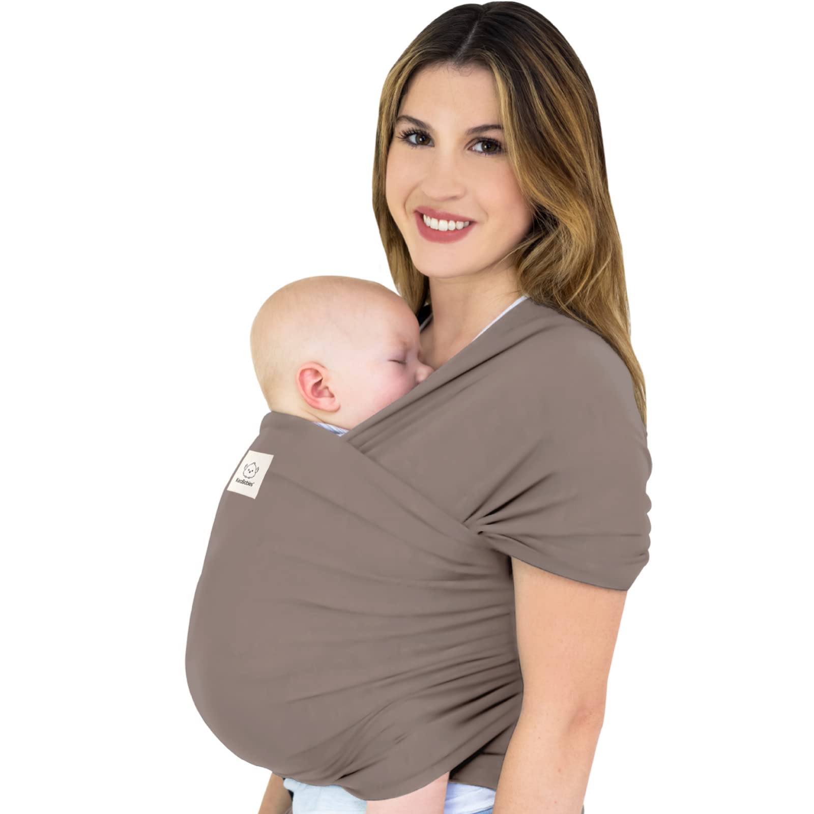 KeaBabies Baby Wrap Carrier - All in 1 Original Breathable Baby Sling, Lightweight Hands Free Baby Carrier Sling, Baby Carrier Wrap, Baby Carriers for Newborn, Infant, Baby Wraps Carrier (Copper Gray)