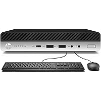 HP Prodesk 600 G3 Micro Computer Mini PC, Intel Quad Core i5-6500T, 16GB DDR4 RAM, 256GB SSD, Display Port, USB 3.1, USB Type-C, Windows 10 Pro (Renewed)