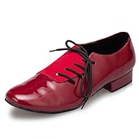 Men's Fashion Side Lace-up Social Tango Salsa Character Samba Ballroom Latin Modern Dance Shoes