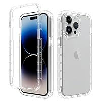Case Compatible with iPhone 15 Pro Max,Ultra Slim Shockproof Protective Phone Case,Anti-Scratch Translucent Back Cover,TPU and Hard PC Phone Case Compatible with 15 Pro Max Shockproof protective case