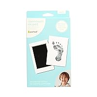 Pearhead M/L Clean-Touch Baby Ink Pad, First Easter Gifts, Easter Basket Stuffers Toddler Boy and Toddler Girl, No Mess Inkless Baby Safe Ink, DIY Handprint and Footprint Keepsake, Black, Medium/Large
