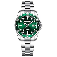 Luxury Womens Watch Stainless Steel Analog Silver Watch for Women Waterproof Date Luminous Elegant Ladies Watch