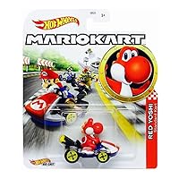 Hot Wheels Mariokart Standard Kart 1:64 Scale RedYoshi