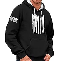 Mens Big And Tall Hoodies Graphic Fashion Print Loose Long Sleeve Hooded Sweater