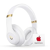 Beats Studio3 Wireless Noise Cancelling Over Ear Headphones - White with AppleCare+ (2 Years)