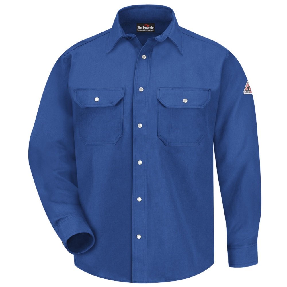 Bulwark Flame Resistant 6 oz Nomex IIIA Snap-Front Uniform Shirt