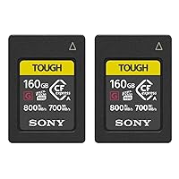 Sony CFexpress Type A 160GB Memory Card (2-Pack) Bundle (2 Items) Sony CFexpress Type A 160GB Memory Card (2-Pack) Bundle (2 Items)